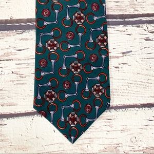 VTG Christian Dior Monsieur Teal Silk Tie
